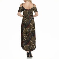 Batik Sekar Jagad Summer Maxi Dress Indonesian Traditional Pattern LT01 - Polynesian Pride
