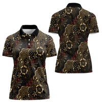 Batik Sekar Jagad Women Polo Shirt Indonesian Traditional Pattern LT01 - Polynesian Pride