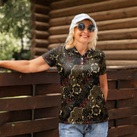 Batik Sekar Jagad Women Polo Shirt Indonesian Traditional Pattern LT01 - Polynesian Pride
