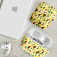 Hawaii Hula Girl Tropical AirPods Case Yellow Palaka LT01 - Polynesian Pride