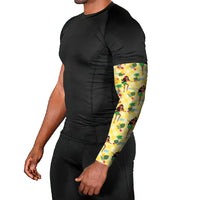 Hawaii Hula Girl Tropical Arm Sleeves Yellow Palaka LT01 - Polynesian Pride