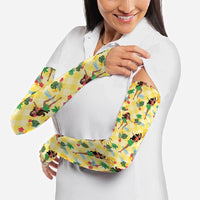 Hawaii Hula Girl Tropical Arm Sleeves Yellow Palaka LT01 - Polynesian Pride