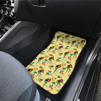 Hawaii Hula Girl Tropical Car Mats Yellow Palaka LT01 - Polynesian Pride