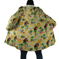 Hawaii Hula Girl Tropical Cloak Yellow Palaka LT01 - Polynesian Pride