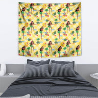 Hawaii Hula Girl Tropical Tapestry Yellow Palaka LT01 - Polynesian Pride