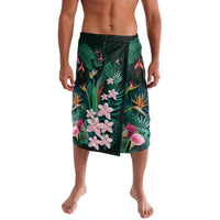 Hawaii Hummingbird Tropical Flowers Lavalava Dark Green LT01 Green - Polynesian Pride