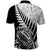 New Zealand Silver Fern Rugby Polo Shirt Aotearoa Maori Black Version LT01 - Polynesian Pride