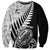 New Zealand Silver Fern Rugby Sweatshirt Aotearoa Maori Black Version LT01 Unisex Black - Polynesian Pride