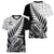 New Zealand Silver Fern Rugby Women V Neck T Shirt Aotearoa Maori Black Version LT01 - Polynesian Pride