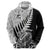 Custom New Zealand Silver Fern Rugby Hoodie Aotearoa Maori Black Version LT01 - Polynesian Pride