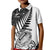 Custom New Zealand Silver Fern Rugby Kid Polo Shirt Aotearoa Maori White Version LT01 Kid White - Polynesian Pride