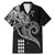 Hawaii Valentine Family Matching Mermaid Dress and Hawaiian Shirt Kakau Polynesian Heart LT01 Dad's Shirt - Short Sleeve Black - Polynesian Pride