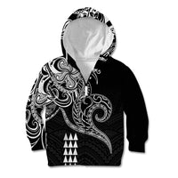 Hawaii Valentine Kid Hoodie Kakau Polynesian Heart LT01 - Polynesian Pride