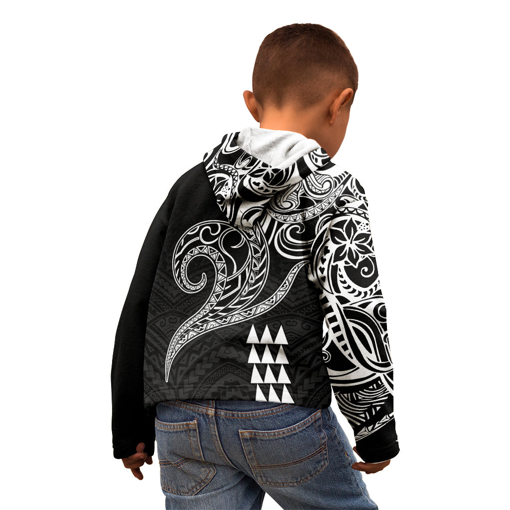 Hawaii Valentine Kid Hoodie Kakau Polynesian Heart LT01 - Polynesian Pride