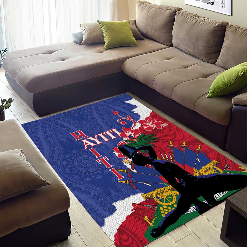 Haiti Le Marron Inconnu Area Rug Dashiki Mix Polynesian Pattern LT01 - Polynesian Pride