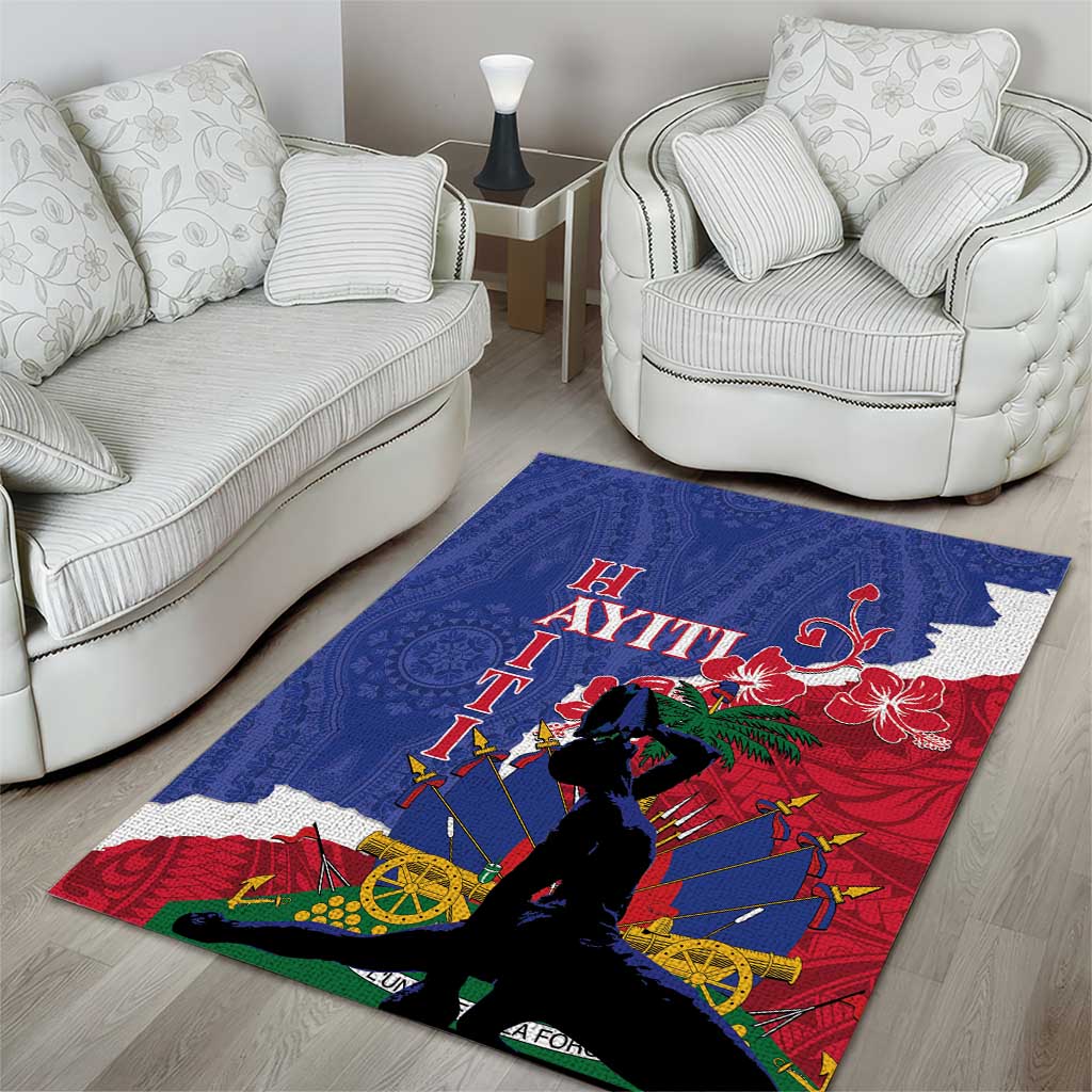 Haiti Le Marron Inconnu Area Rug Dashiki Mix Polynesian Pattern LT01 - Polynesian Pride