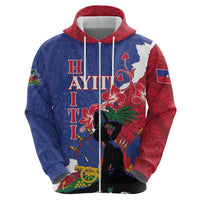 Personalised Haiti Le Marron Inconnu Hoodie Dashiki Mix Polynesian Pattern LT01 - Polynesian Pride