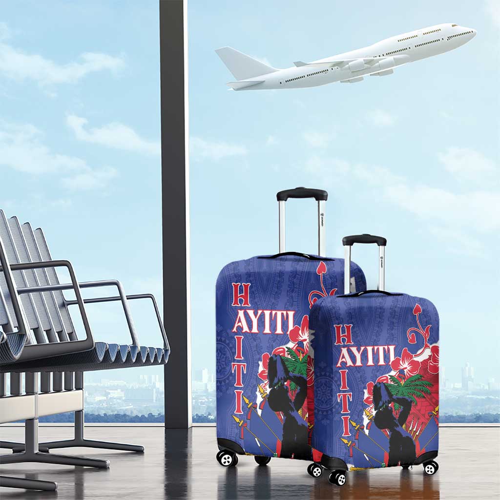 Haiti Le Marron Inconnu Luggage Cover Dashiki Mix Polynesian Pattern LT01 - Polynesian Pride