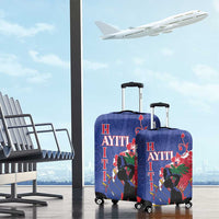 Haiti Le Marron Inconnu Luggage Cover Dashiki Mix Polynesian Pattern LT01 - Polynesian Pride