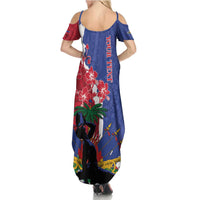 Personalised Haiti Le Marron Inconnu Summer Maxi Dress Dashiki Mix Polynesian Pattern LT01 - Polynesian Pride