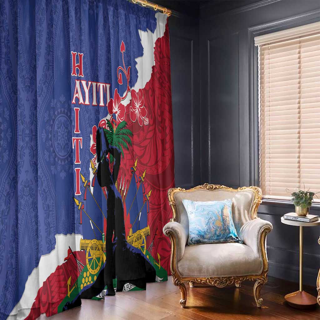 Haiti Le Marron Inconnu Window Curtain Dashiki Mix Polynesian Pattern LT01 - Polynesian Pride
