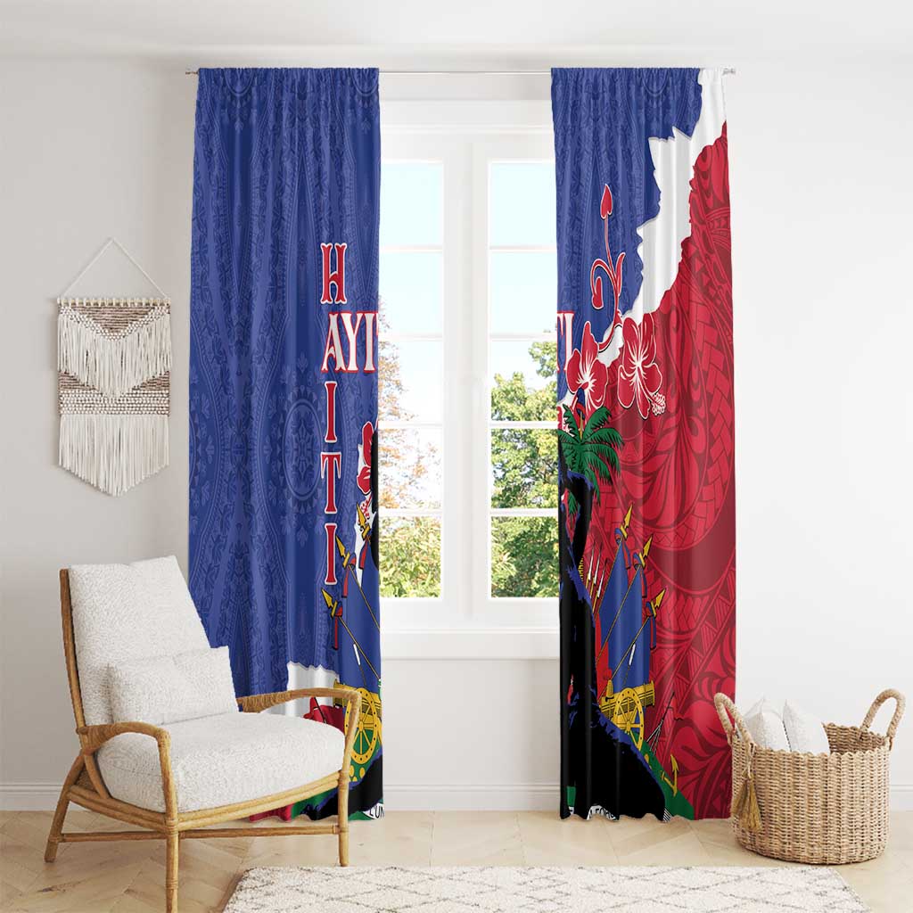 Haiti Le Marron Inconnu Window Curtain Dashiki Mix Polynesian Pattern LT01 - Polynesian Pride