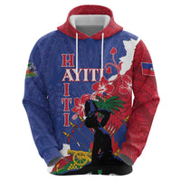 Personalised Haiti Le Marron Inconnu Zip Hoodie Dashiki Mix Polynesian Pattern LT01 - Polynesian Pride