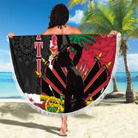 Ayiti Neg Marron Beach Blanket Dashiki Mix Polynesian Pattern LT01 - Polynesian Pride