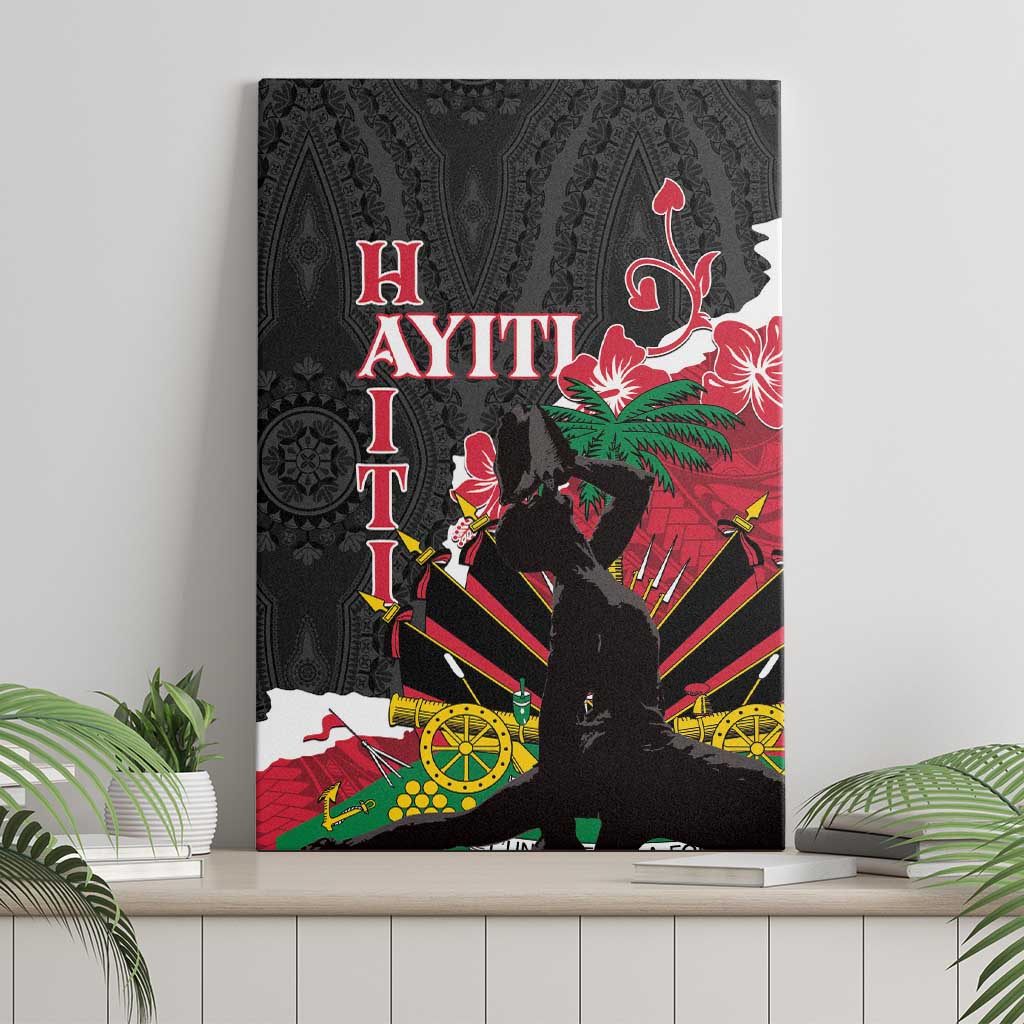 Ayiti Neg Marron Canvas Wall Art Dashiki Mix Polynesian Pattern LT01 - Polynesian Pride