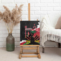 Ayiti Neg Marron Canvas Wall Art Dashiki Mix Polynesian Pattern LT01 - Polynesian Pride