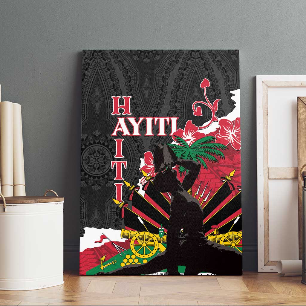 Ayiti Neg Marron Canvas Wall Art Dashiki Mix Polynesian Pattern LT01 - Polynesian Pride