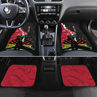 Ayiti Neg Marron Car Mats Dashiki Mix Polynesian Pattern LT01 Set 4pcs Black - Polynesian Pride