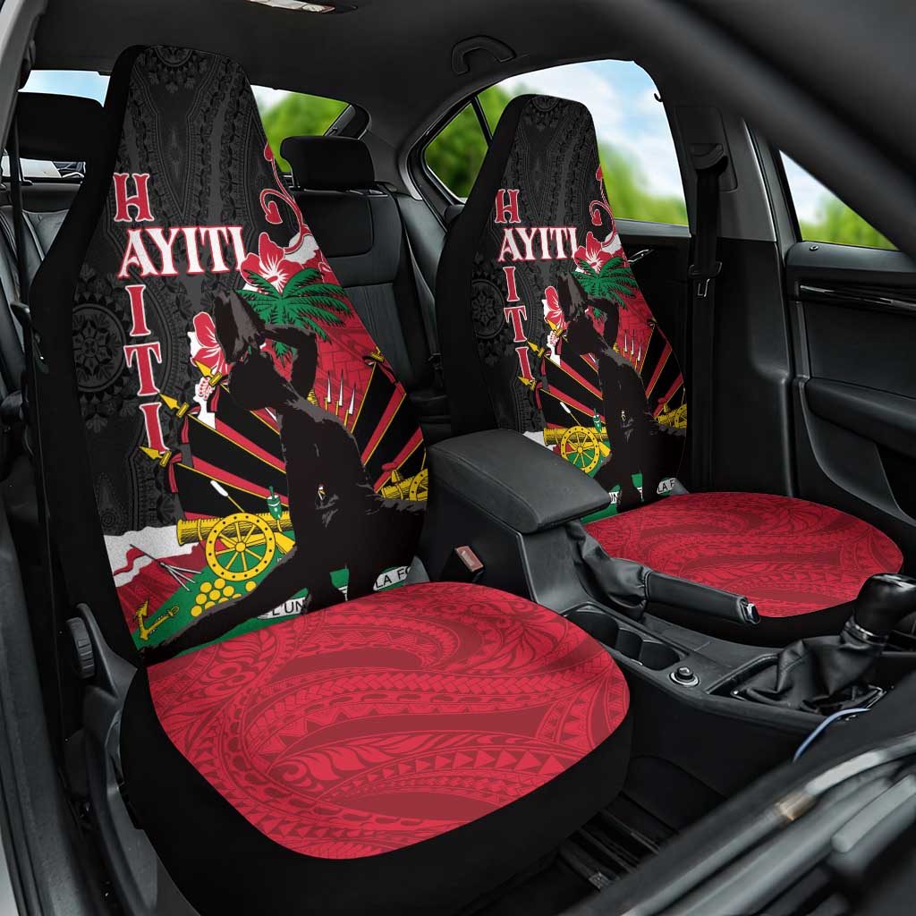 Ayiti Neg Marron Car Seat Cover Dashiki Mix Polynesian Pattern LT01 One Size Black - Polynesian Pride