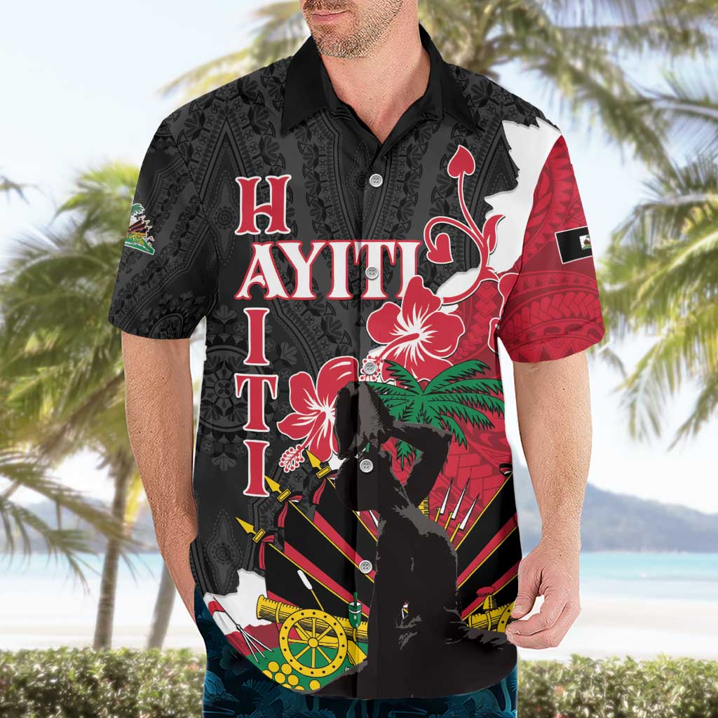 Personalised Ayiti Neg Marron Hawaiian Shirt Dashiki Mix Polynesian Pattern LT01 - Polynesian Pride