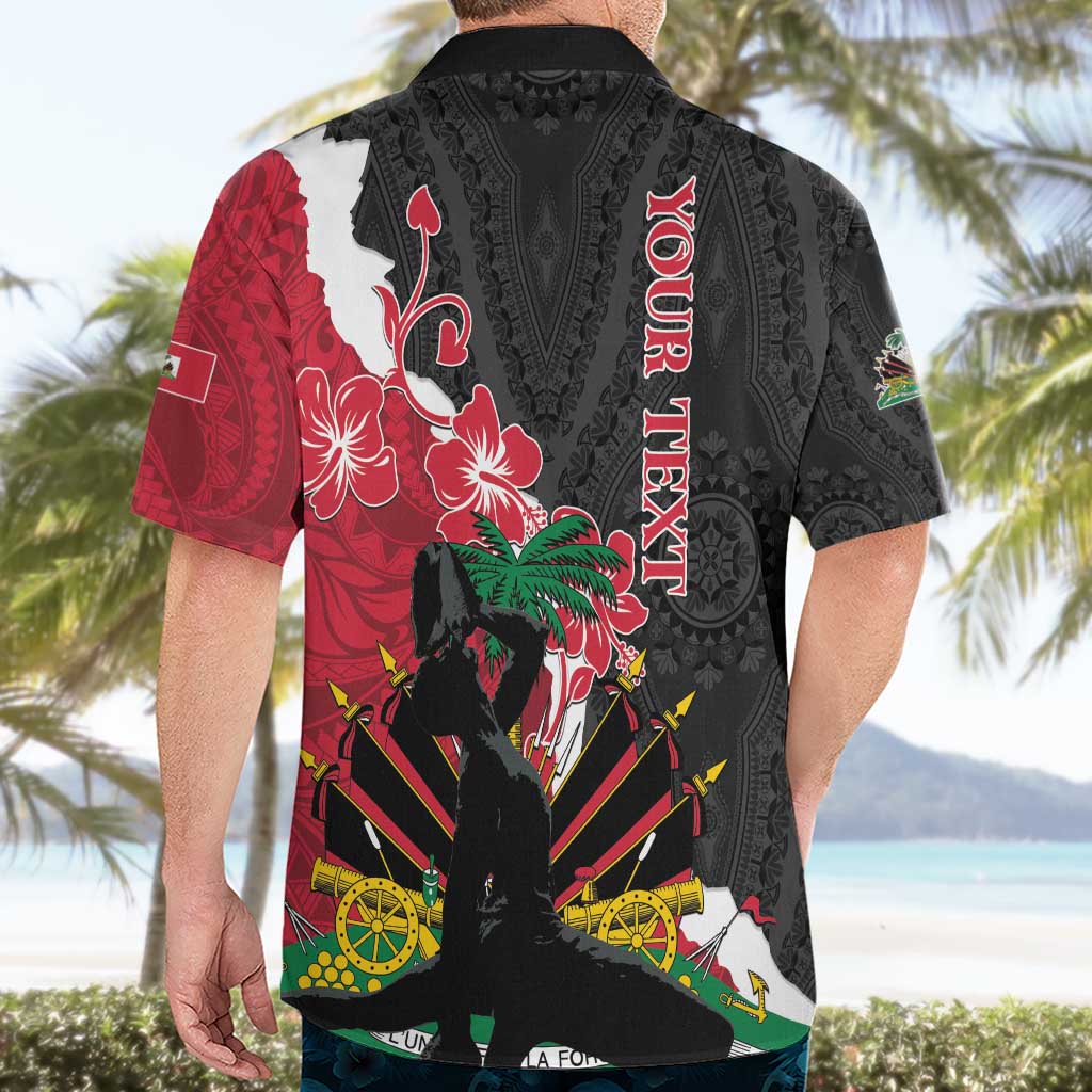Personalised Ayiti Neg Marron Hawaiian Shirt Dashiki Mix Polynesian Pattern LT01 - Polynesian Pride