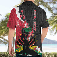 Personalised Ayiti Neg Marron Hawaiian Shirt Dashiki Mix Polynesian Pattern LT01 - Polynesian Pride