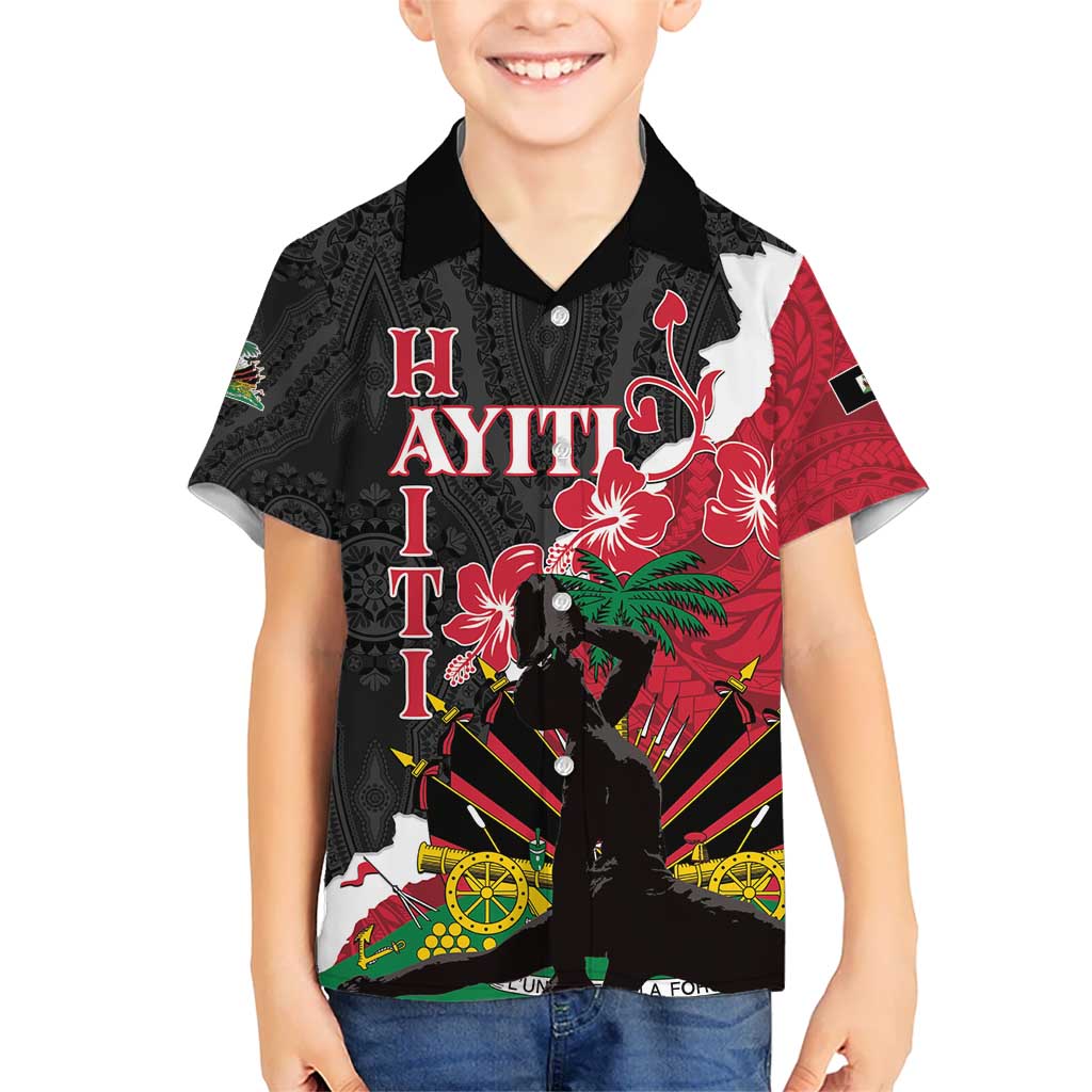 Personalised Ayiti Neg Marron Hawaiian Shirt Dashiki Mix Polynesian Pattern LT01 - Polynesian Pride