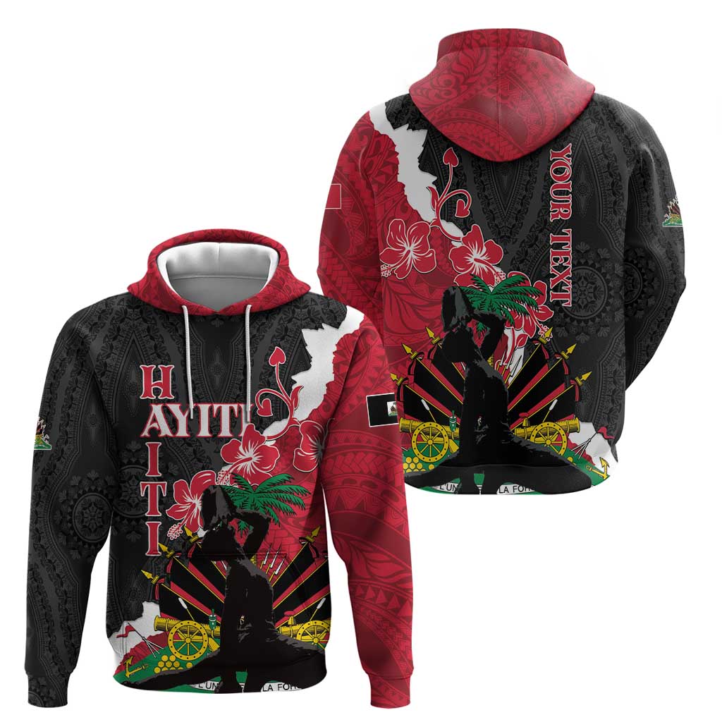 Personalised Ayiti Neg Marron Hoodie Dashiki Mix Polynesian Pattern LT01 - Polynesian Pride
