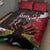 Ayiti Neg Marron Quilt Bed Set Dashiki Mix Polynesian Pattern