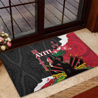 Ayiti Neg Marron Rubber Doormat Dashiki Mix Polynesian Pattern LT01 - Polynesian Pride