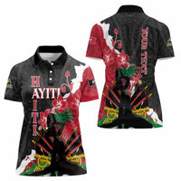 Personalised Ayiti Neg Marron Women Polo Shirt Dashiki Mix Polynesian Pattern LT01 - Polynesian Pride