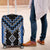 Blue Niho Taniwha Mix Poutama Luggage Cover Unique Taniko Aotearoa