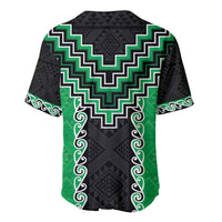 Green Niho Taniwha Mix Poutama Baseball Jersey Unique Taniko Aotearoa LT01 - Polynesian Pride