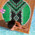 Green Niho Taniwha Mix Poutama Beach Blanket Unique Taniko Aotearoa