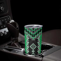 Green Niho Taniwha Mix Poutama Tumbler Cup Unique Taniko Aotearoa LT01 - Polynesian Pride