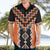 Orange Niho Taniwha Mix Poutama Hawaiian Shirt Unique Taniko Aotearoa