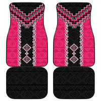 Pink Niho Taniwha Mix Poutama Car Mats Unique Taniko Aotearoa LT01 - Polynesian Pride