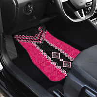 Pink Niho Taniwha Mix Poutama Car Mats Unique Taniko Aotearoa LT01 - Polynesian Pride