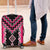 Pink Niho Taniwha Mix Poutama Luggage Cover Unique Taniko Aotearoa