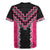 Pink Niho Taniwha Mix Poutama Rugby Jersey Unique Taniko Aotearoa